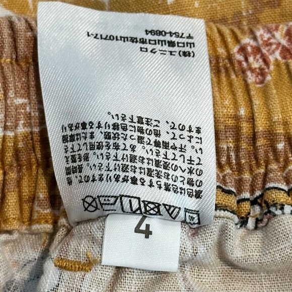 Peanuts x Reyn Spooner Uniqlo Snoopy Surfing Shorts Women Small 4 Yellow Pockets - Picture 7 of 12